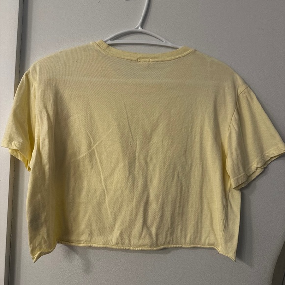 Yellow crop t-shirt - Picture 2 of 2